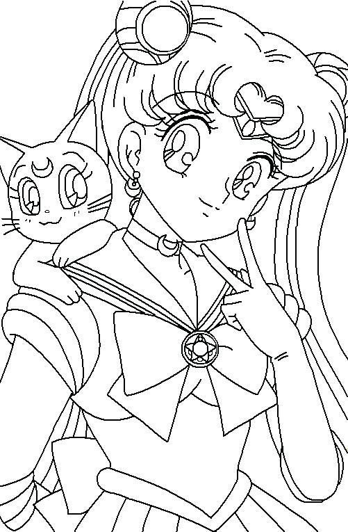 501x765 Sailor Moon Coloring Pages Elegant Sailor Moon Coloring Pages Best