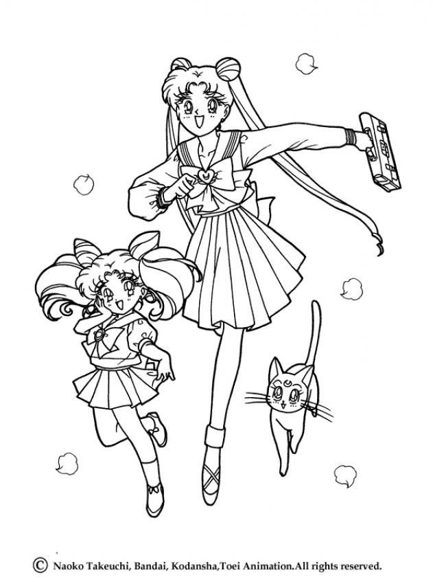 631x850 Sailor Moon Coloring Pages Free