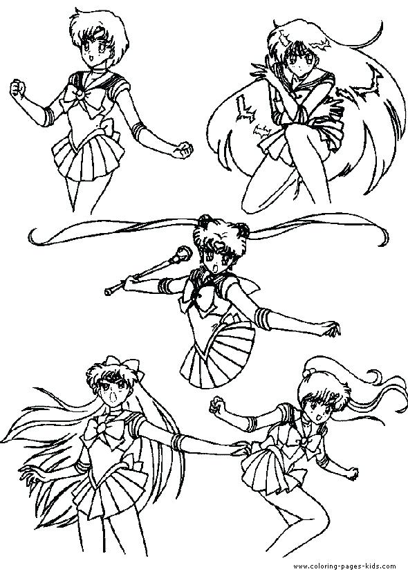 590x830 Sailor Moon Printable Coloring Pages Personable Sailor Moon