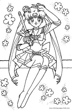236x363 Sailor Pluto Beautiful Sailor Moon Coloring Pages