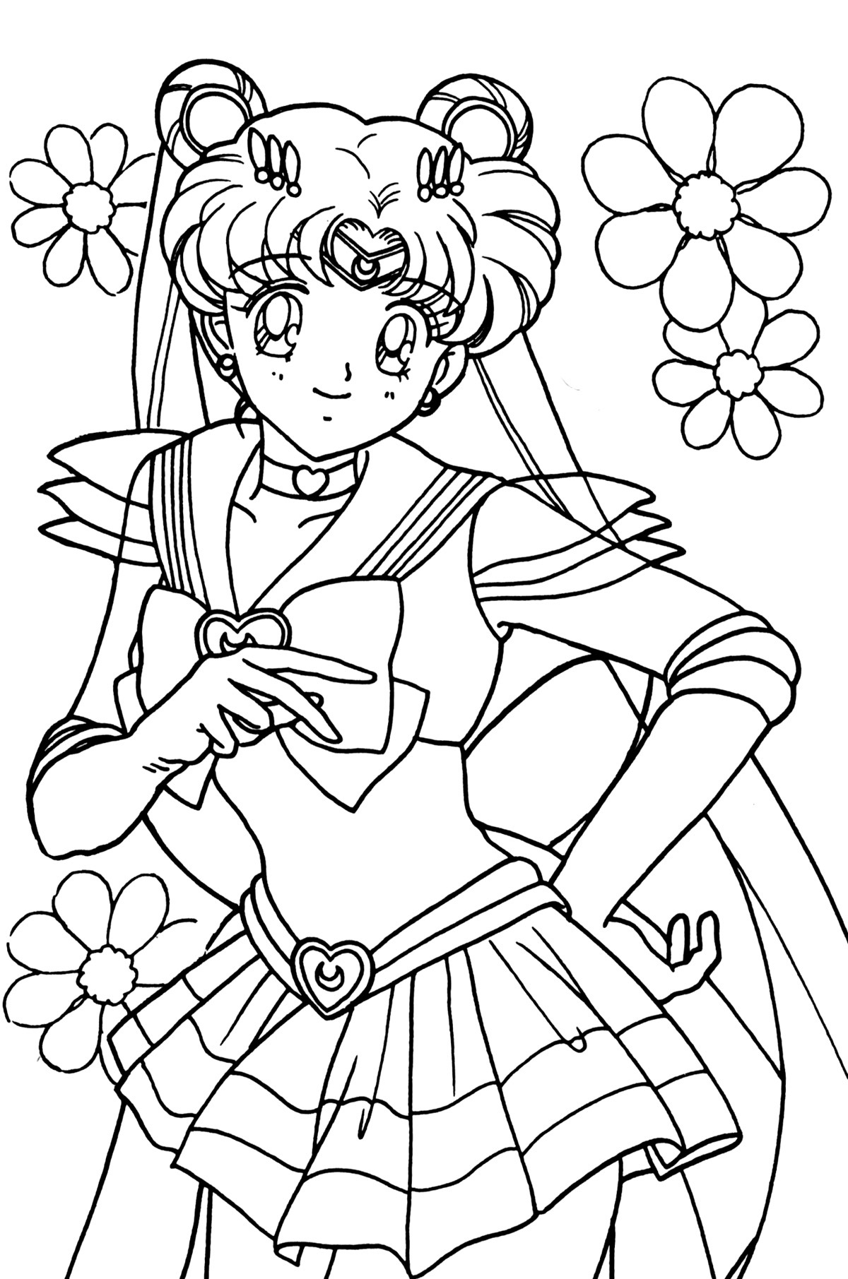 Sailor Scouts Coloring Pages at GetDrawings | Free download