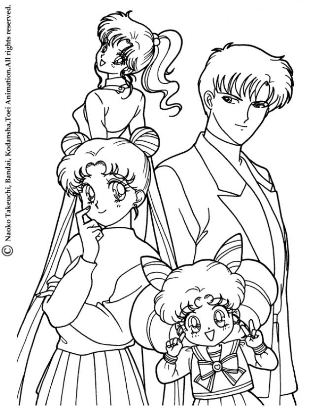631x850 Sailor Moon Coloring Pages