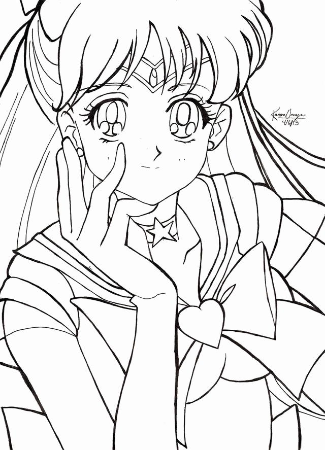 640x887 Sailor Moon Coloring Pages Printable Sailor Moon Sailor Moon