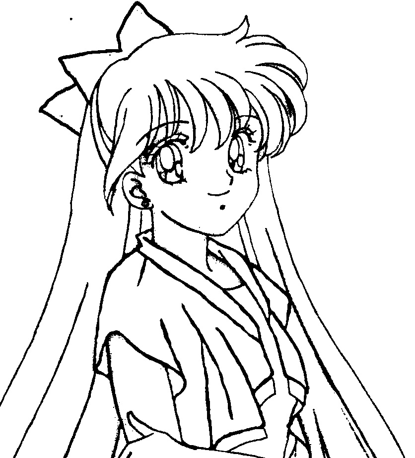 836x922 Sailor Venus Smile Sailor Moon Coloring Pages