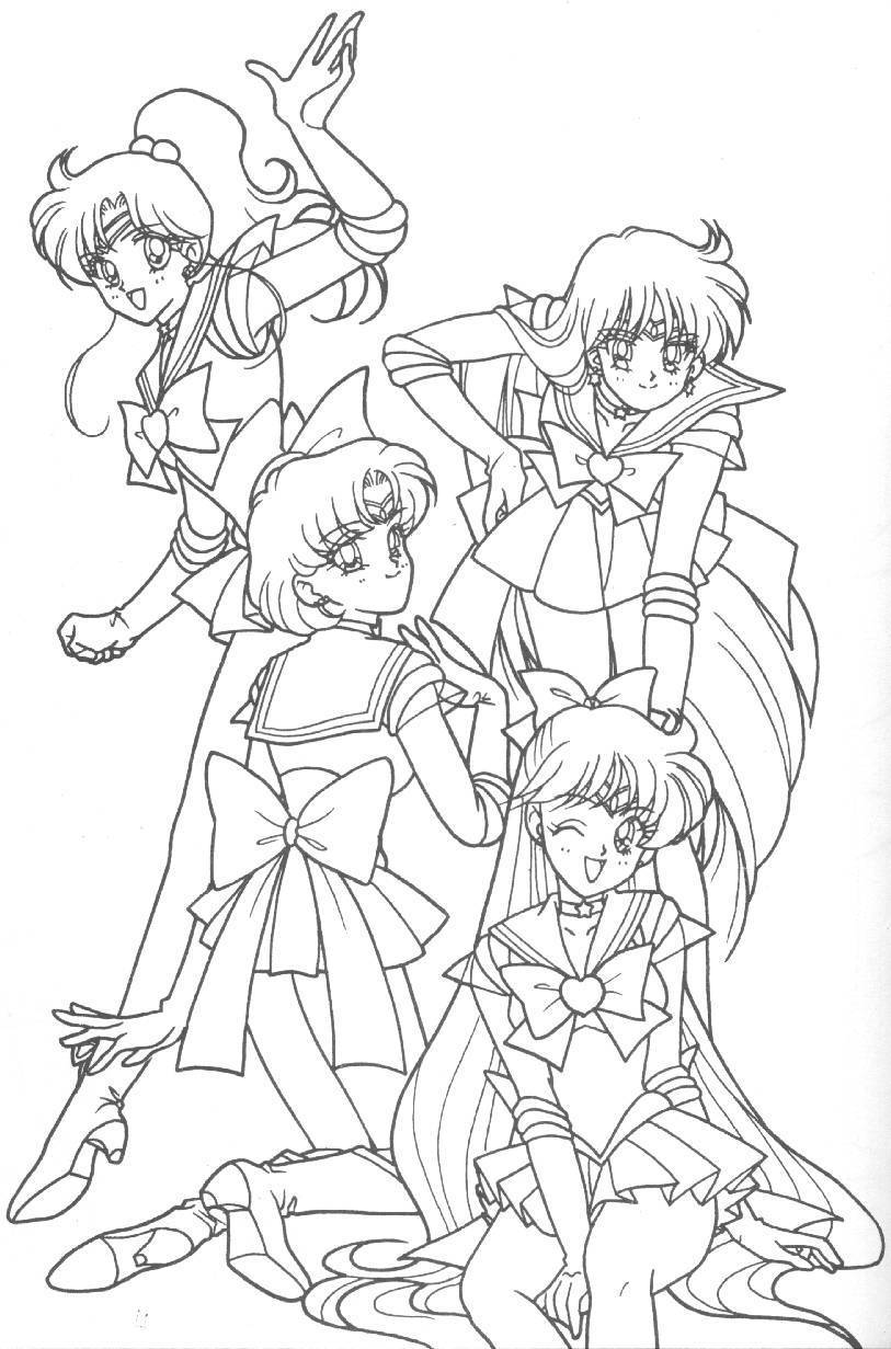 813x1231 The Best Sailor Jupiter Mercury Mars And Venus Picture Of Coloring