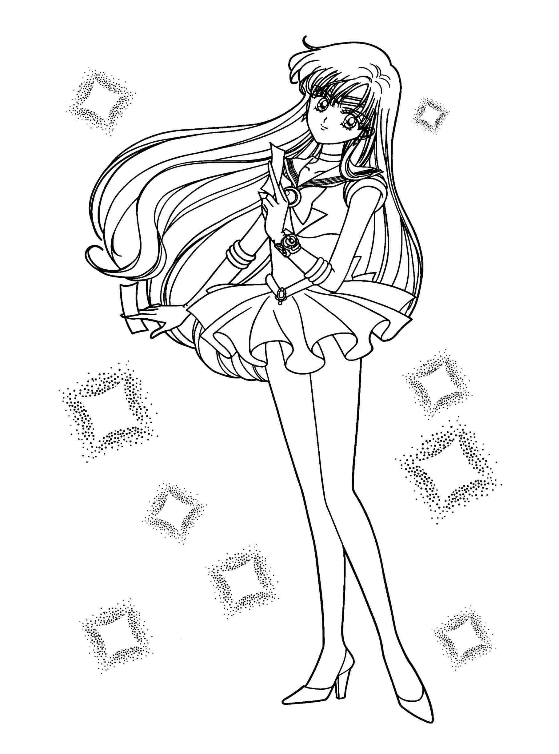 1817x2449 Sailormoon Coloring Pages Wagashiya