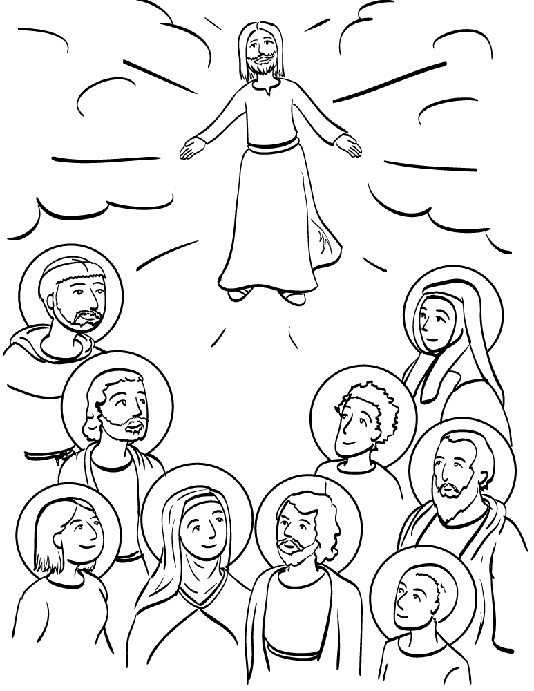 773x1000 Saint Coloring Pages