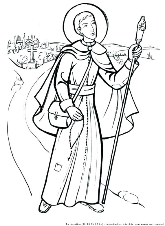570x781 St Francis Assisi Coloring Page St Coloring Page Best St