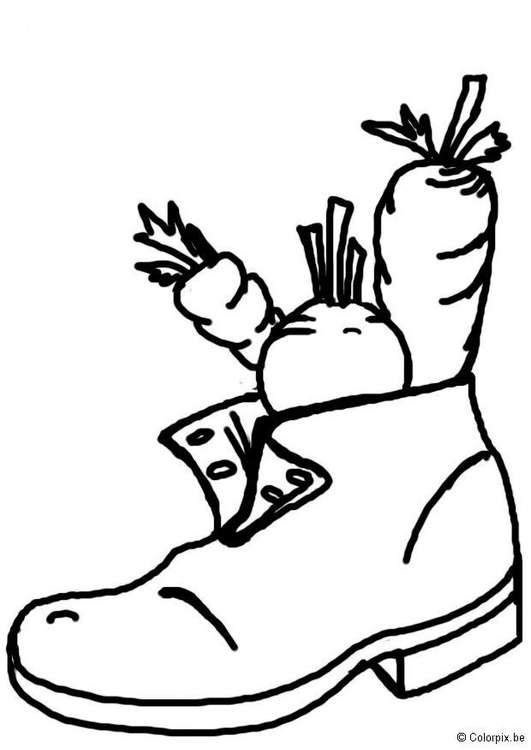 531x750 Coloring Page Shoe For Saint Nicholas