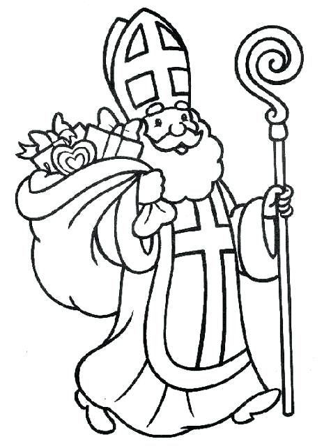 Saint Nicholas Coloring Page at GetDrawings | Free download