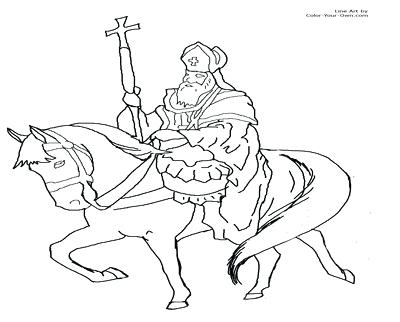 400x322 St Nicholas Coloring Page