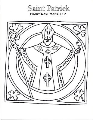 309x400 St Patrick Coloring Page Isn't It Adorable Saint Patrick's Day