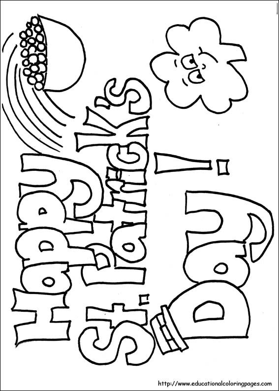 567x794 St Patrick Day Coloring Pages Free
