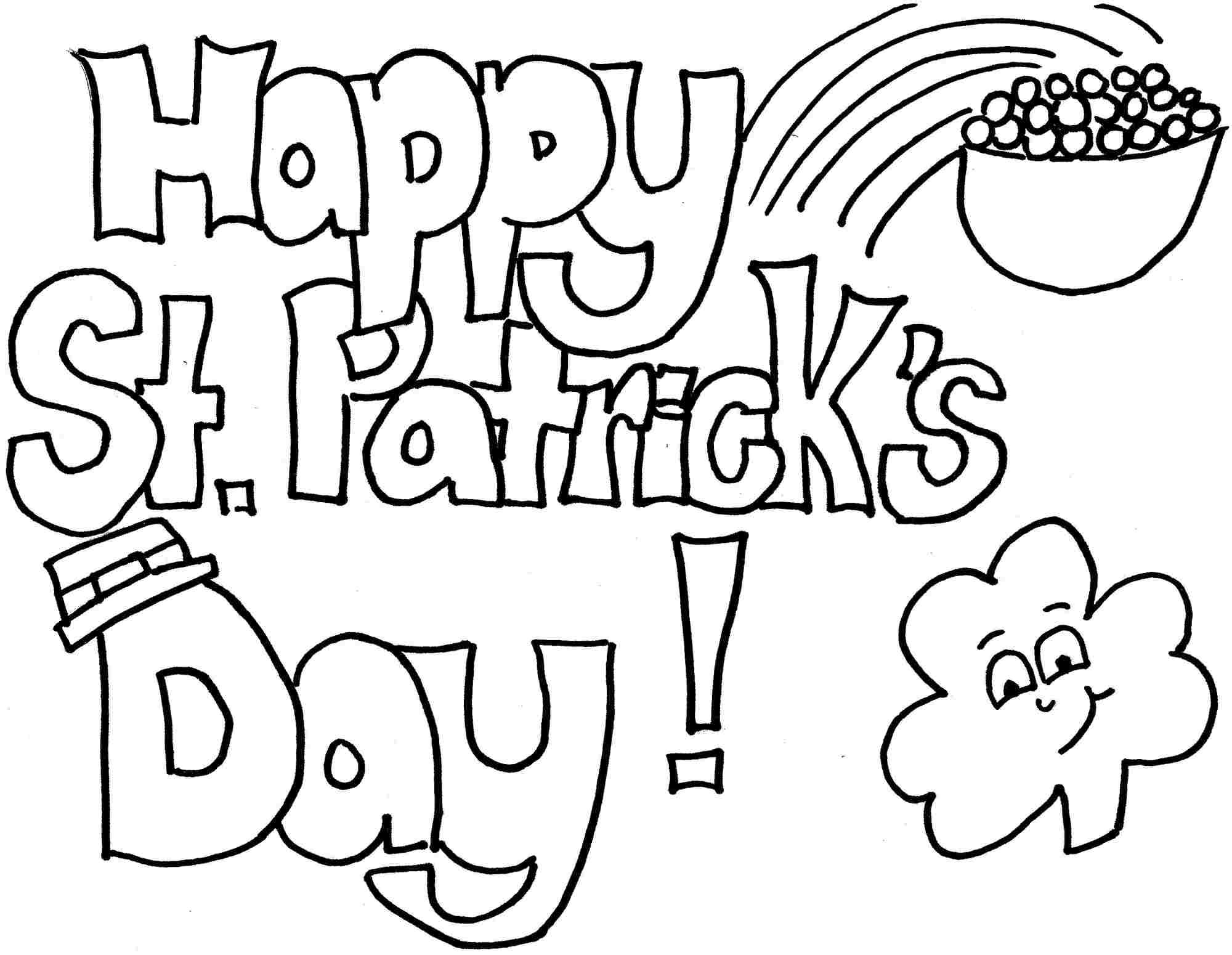 2000x1550 Printable St Patricks Day Coloring Pages