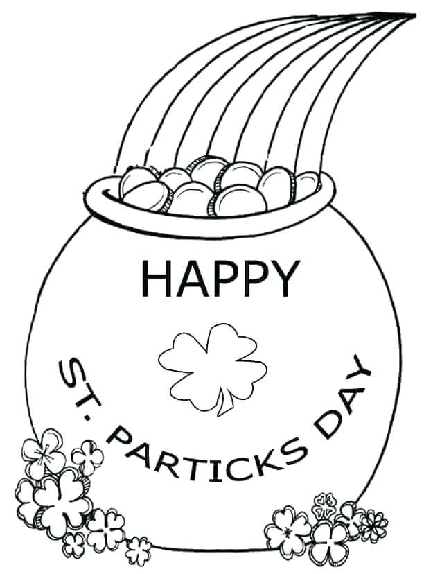 612x828 Luxury Saint Patrick Coloring Pages And St Day Shamrock Printable