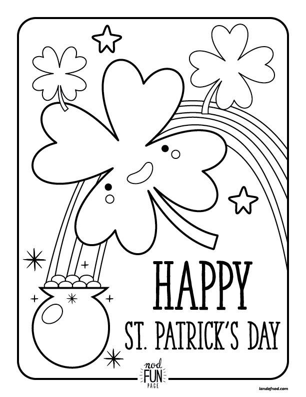612x792 Free Printable Coloring Pages St Patrick's Day Saints, Craft
