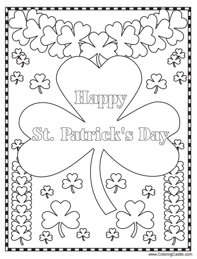 638x836 Free, Printable St Patrick's Day Coloring Pages For Kids