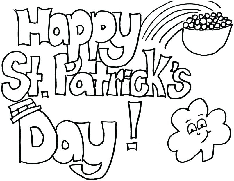 805x624 Free St Patrick's Day Printable Coloring Pages Printable St