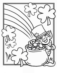 232x300 St Patrick's Day Coloring Pages For Kids