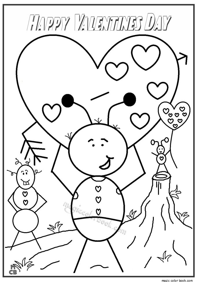 Saint Valentine Coloring Page
