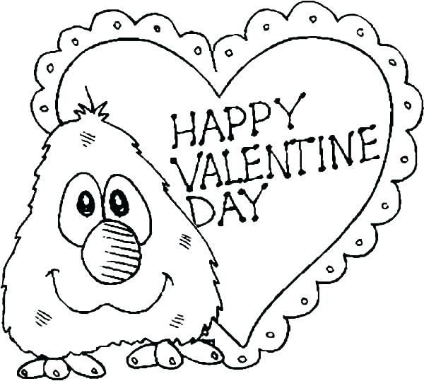 600x539 Saint Valentine Coloring Page St Valentine Coloring Pages Free