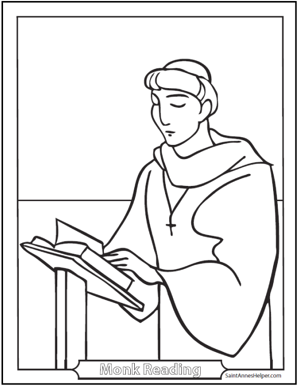 590x762 Catholic Saint Coloring Pages