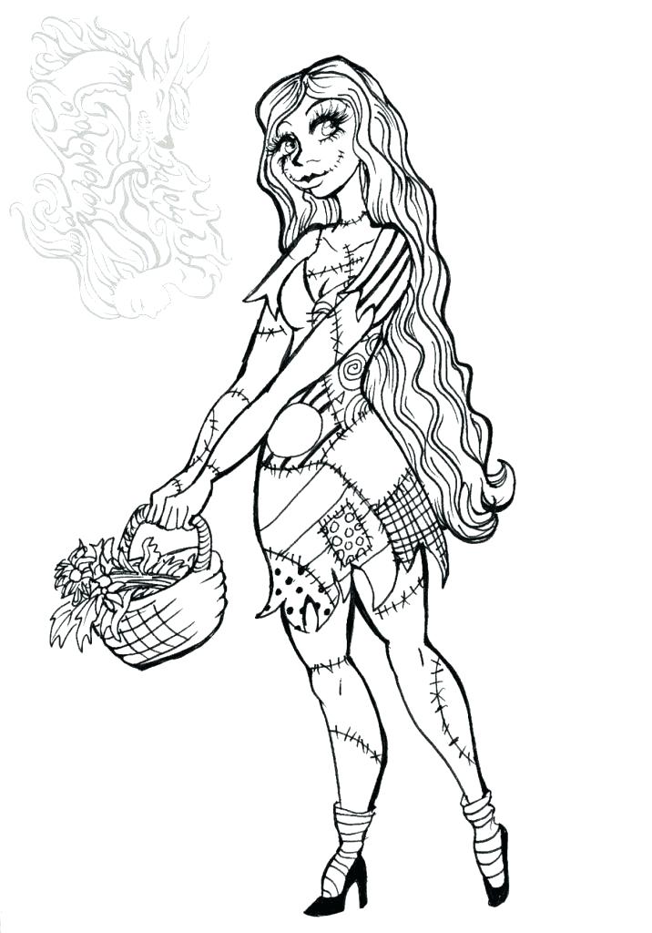 716x1024 Jack And Sally Coloring Pages Nightmare Before Line Drawing Jack