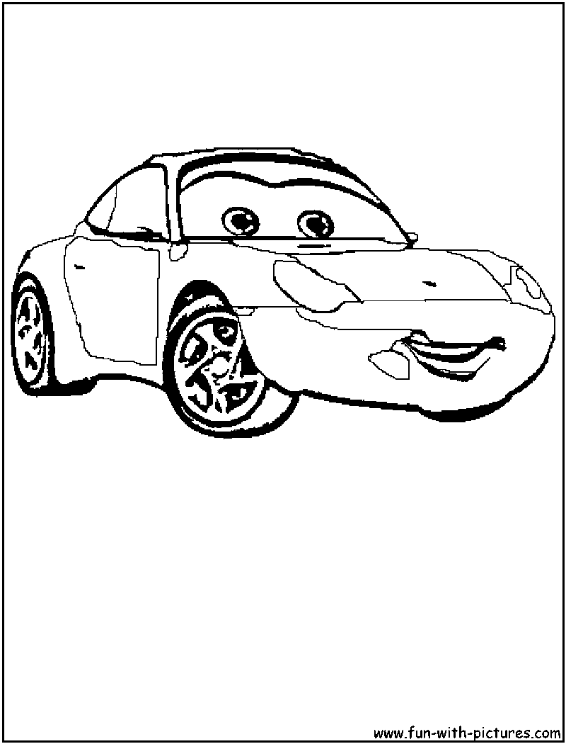 800x1050 Disney Cars Sally Coloring Pages