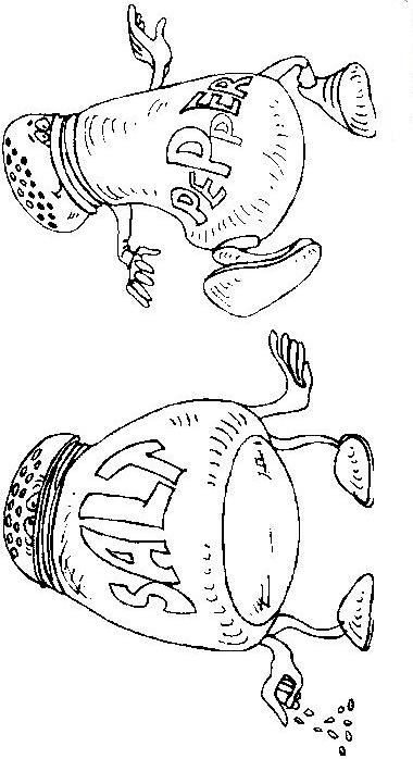 380x698 Coloring Page Salt Pepper