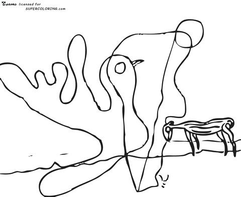 480x392 Salvador Dali Coloring Pages Click To See Printable Version