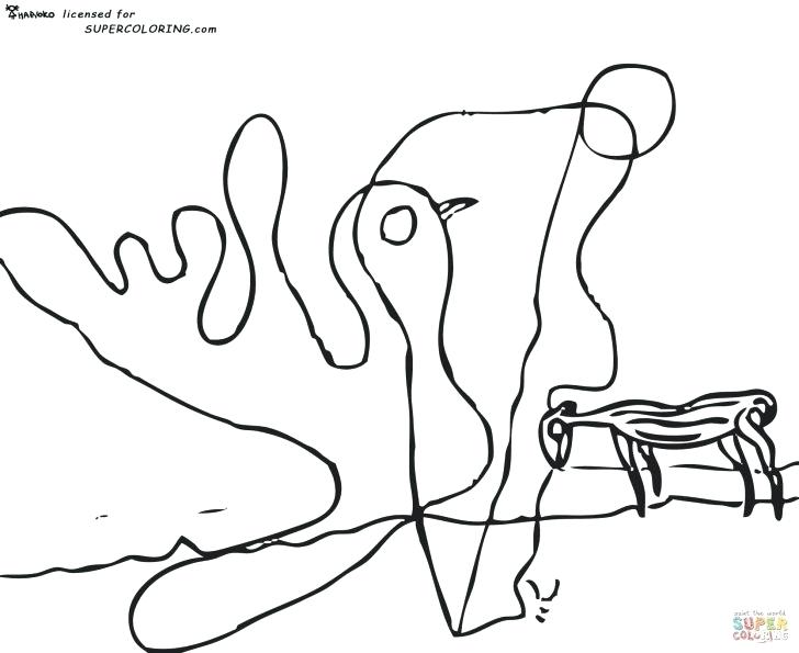 728x595 Salvador Dali Coloring Pages Coloring Pages For Kids Animals