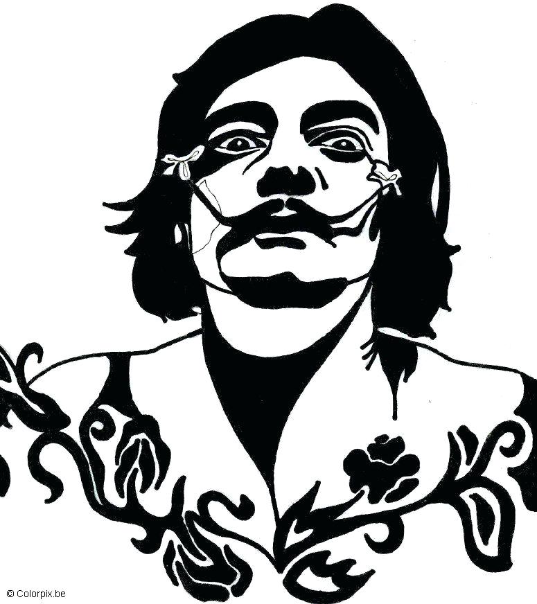 775x872 Salvador Dali Coloring Pages Picture Coloring Pages For Kids