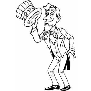 300x300 Uncle Sam Coloring Page