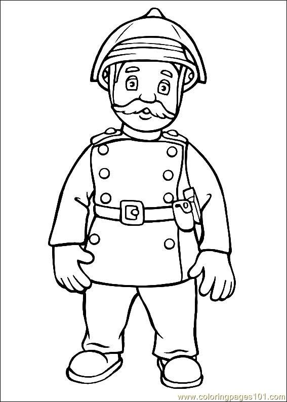 567x794 Fireman Sam Coloring Page