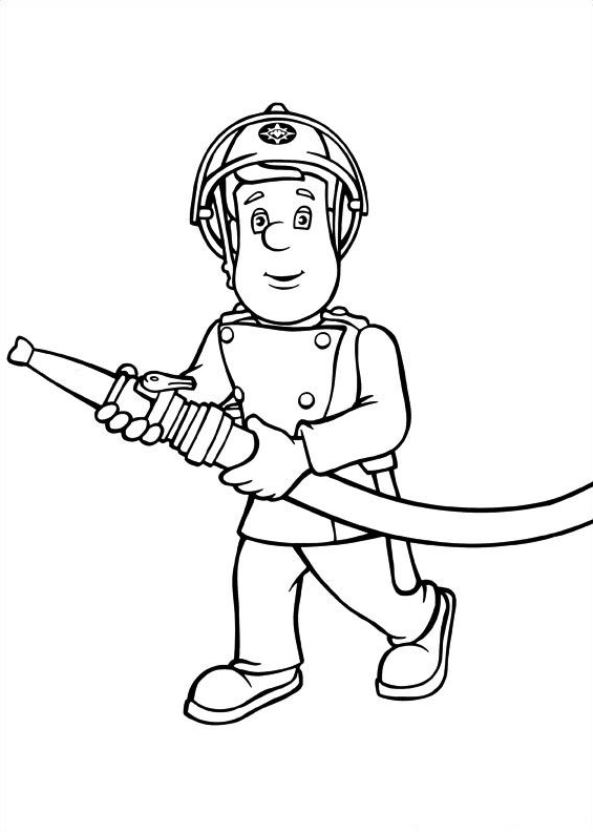 593x832 Sam And Cat Coloring Pages Kids N Fun Coloring Pages Of Fireman