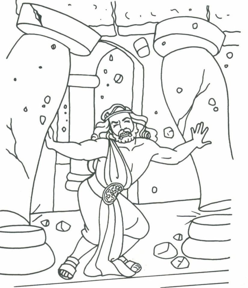 Samson And Delilah Coloring Page at GetDrawings | Free download