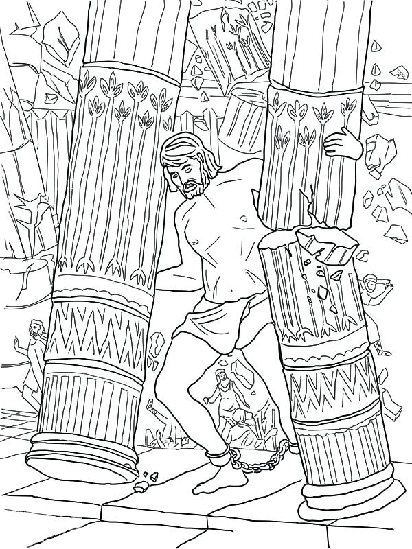 600x800 Samson And Delilah Coloring Pages Astounding And Coloring Pages