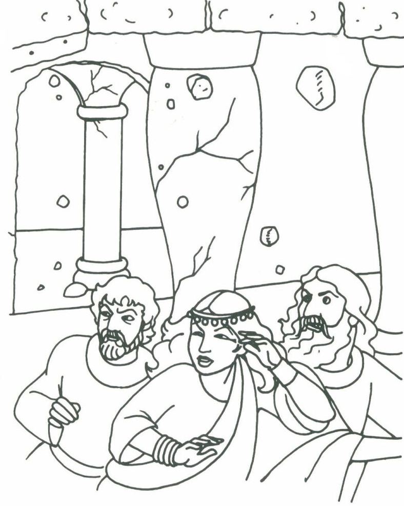 Samson And Delilah Coloring Page at GetDrawings | Free download