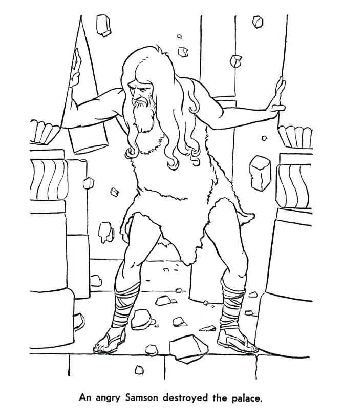 670x820 Samson And Delilah Coloring Pages Free Bible Coloring Pages