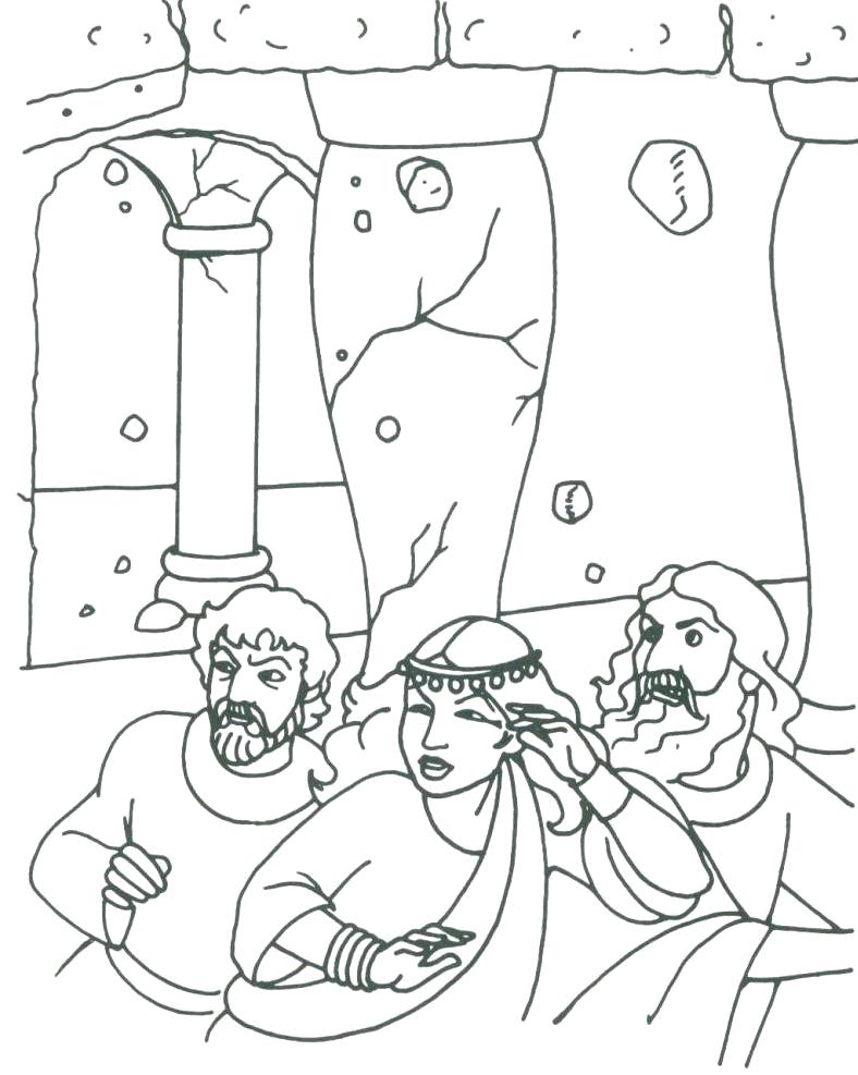 Samson Bible Coloring Pages at GetDrawings | Free download