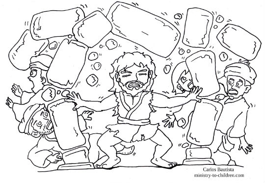 540x373 Samson Coloring Page Funycoloring Samson Bible Story Coloring