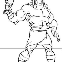 236x236 Picture Of Samson With Jawbone Of An Ass Coloring Page Kid