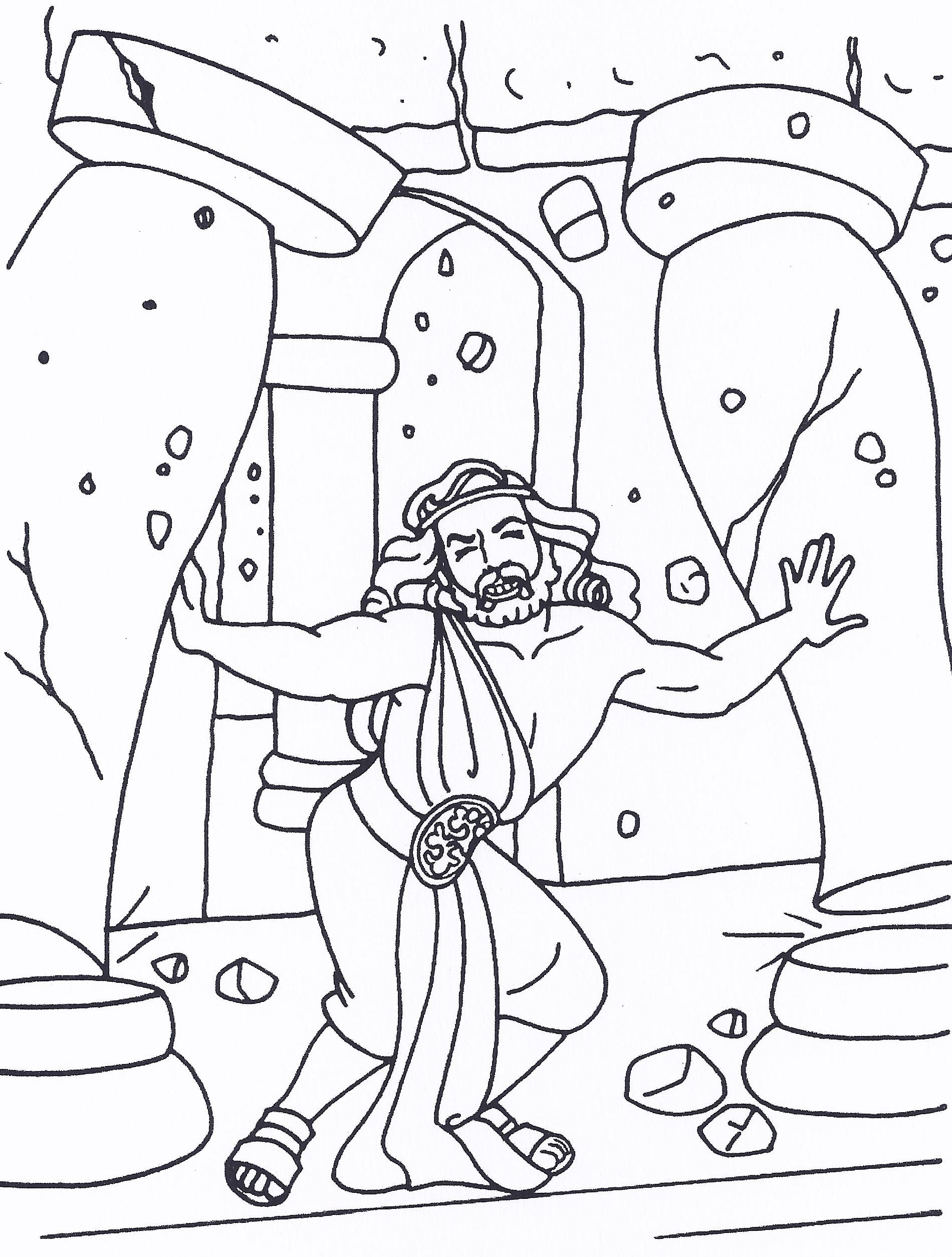 1900x2508 Samson Coloring Page