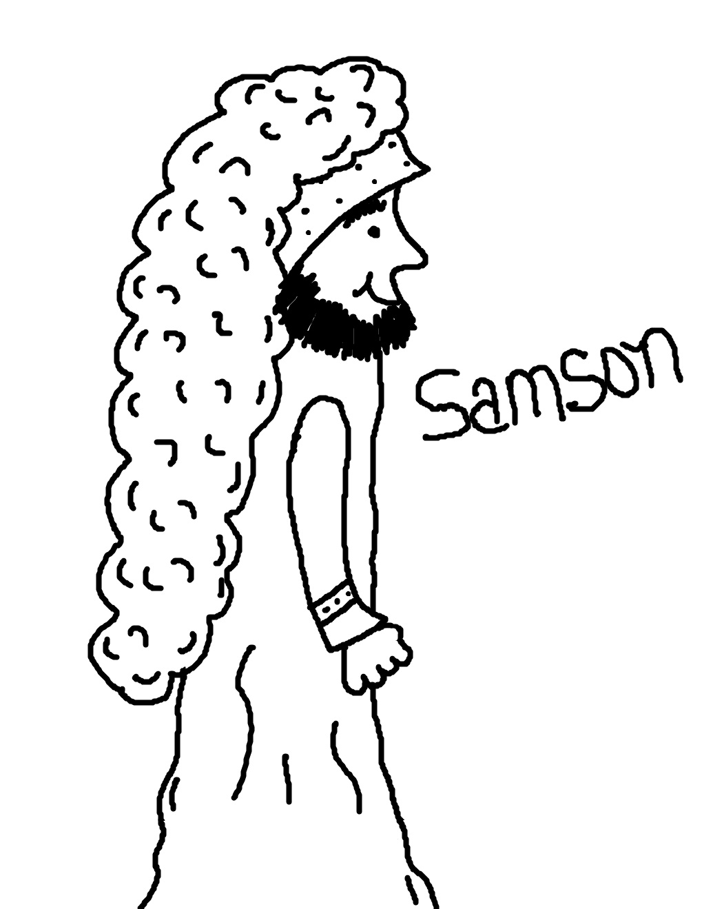 1019x1319 Samson And Delilah Coloring Page Samson Coloring Page Cute