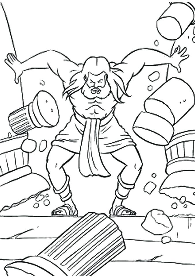676x967 Samson Coloring Page Coloring Page Colouring For Pretty Print