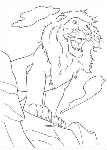 343x480 Samson Coloring Page Coloring Page Samson Fighting Lion Coloring
