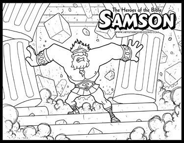 375x291 The Heroes Of The Bible Coloring Pages Samuel Bible, Hero