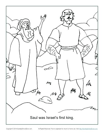 425x550 Samuel Coloring Pages Was First King Coloring Page Bible