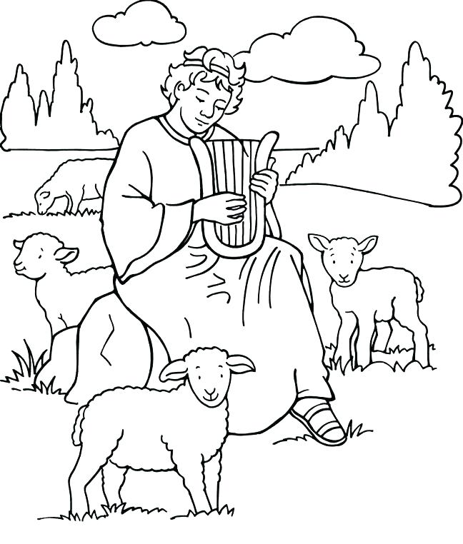 648x762 Hannah And Samuel Coloring Page Pages Pin Shepherd Boy Bible