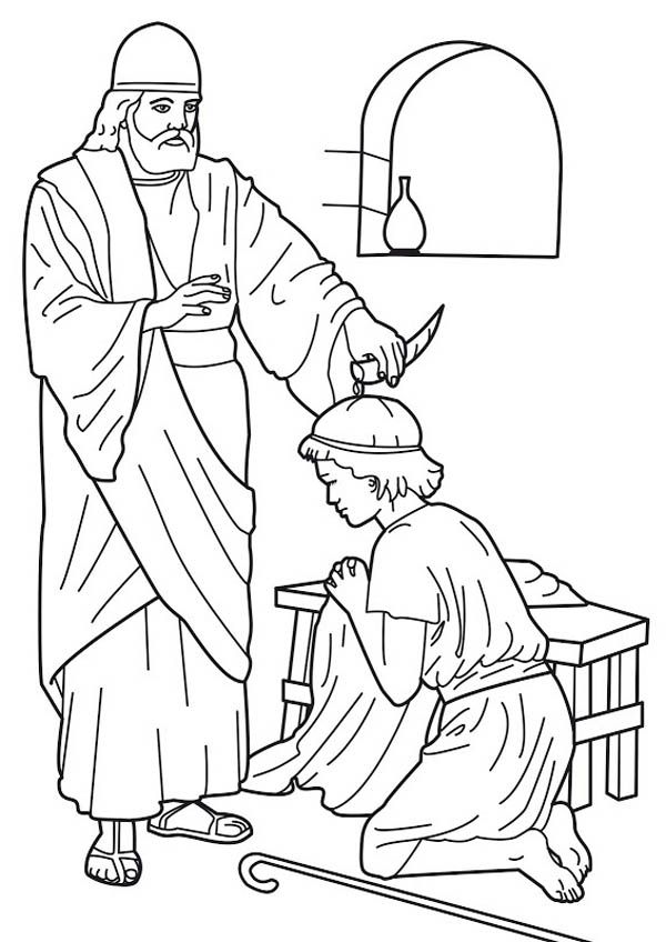 600x848 Samuel Anoints Saul Coloring Page Discipleland